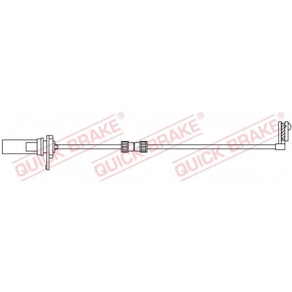 Слика на датчик, износване на накладки QUICK BRAKE WS0375A за  Audi A6 Sedan (4G2, C7) 2.0 TFSI quattro - 252 kоњи бензин