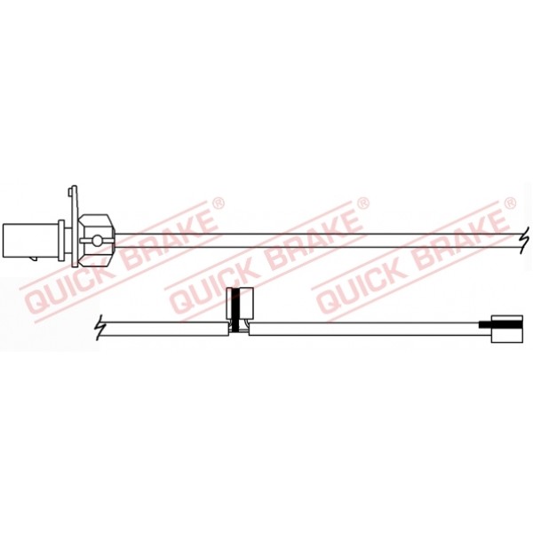 Слика на датчик, износване на накладки QUICK BRAKE WS0379A за  Audi A6 Allroad (4GH, 4GJ) 3.0 TFSI quattro - 310 kоњи бензин