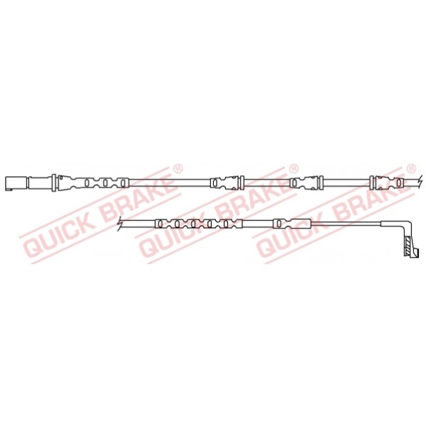 Слика на датчик, износване на накладки QUICK BRAKE WS0380A за  BMW X5 F15 M 50 d - 381 kоњи дизел