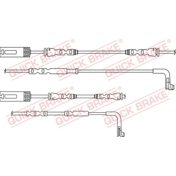 Слика на датчик, износване на накладки QUICK BRAKE WS0381A за  BMW 3 Sedan E90 M3 4.0 - 420 kоњи бензин