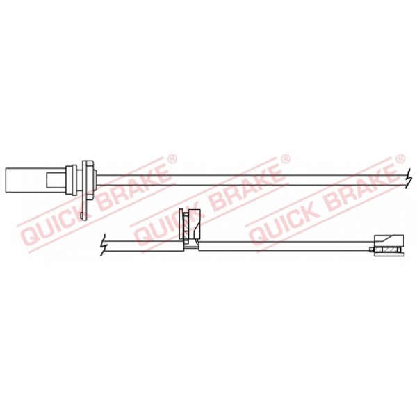 Слика на датчик, износване на накладки QUICK BRAKE WS0384A за  Audi A6 Allroad (4GH, 4GJ) 3.0 TDI quattro - 204 kоњи дизел