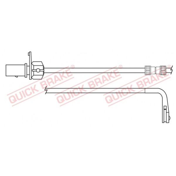 Слика на датчик, износване на накладки QUICK BRAKE WS0391A