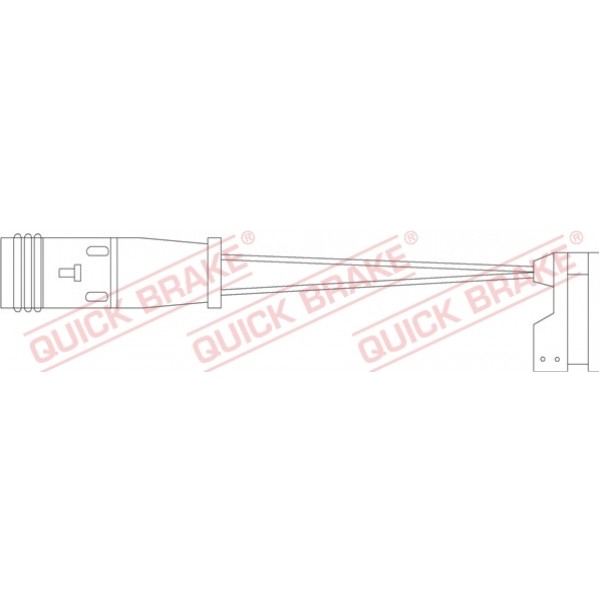 Слика на датчик, износване на накладки QUICK BRAKE WS0428A за  Mercedes R-class (w251,v251) R 280 CDI (251.121, 251.026, 251.126) - 190 kоњи дизел