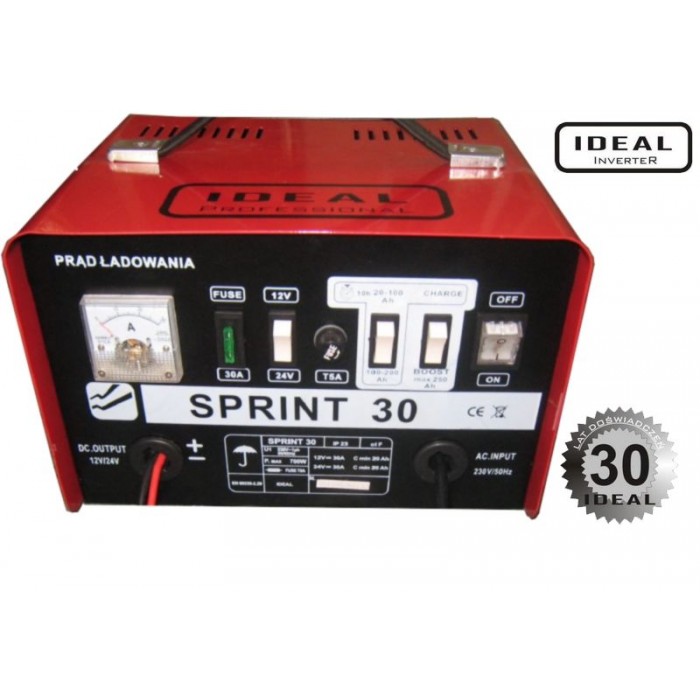 Слика на Зарядно устройство за акумулатор IDEAL SPRINT 30 за  камион Iveco Daily 2 Bus Box 29 L 12 V (ALKA41A2, ALLA52A2, ALKA42A2) - 116 kоњи дизел