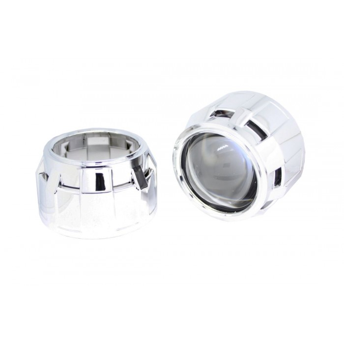 Слика на КАПАЧКИ ЗА ЛУПИ MORIMOTO MINI 2.5inch кръгла хром D=9cm AP PRJSHRD за  мотор Suzuki GSX 750 Silver - 80 kоњи бензин