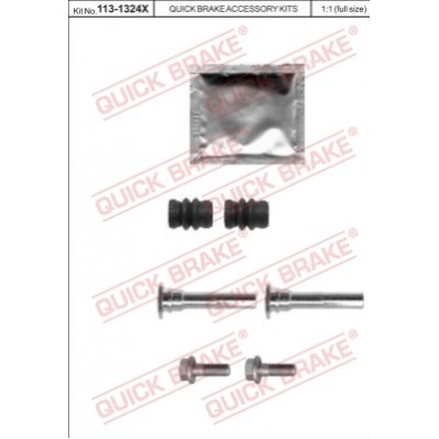 Слика на комплект водещи втулки, спирачен апарат QUICK BRAKE QB113-1324X за  Nissan Pulsar Hatchback (N16) 2.2 dCi - 136 kоњи дизел