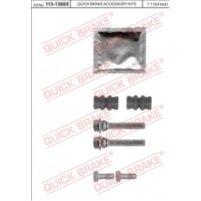 Слика на комплект водещи втулки, спирачен апарат QUICK BRAKE QB113-1368X за  Land Rover Discovery 4 (LA) 3.0 SDV6 4x4 - 256 kоњи дизел