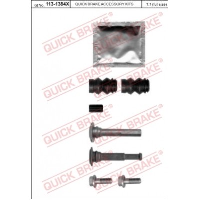 Слика на комплект водещи втулки, спирачен апарат QUICK BRAKE QB113-1384X за  Peugeot 1007 1.6 HDi - 109 kоњи дизел