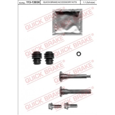 Слика на комплект водещи втулки, спирачен апарат QUICK BRAKE QB113-1393X за  Subaru Legacy 2 (BD,BG) 2.0 i 4WD - 116 kоњи бензин