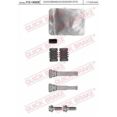 Слика на комплект водещи втулки, спирачен апарат QUICK BRAKE QB113-1452X