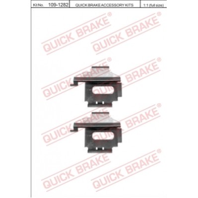 Слика на комплет осигурачи, диск плочки QUICK BRAKE QB109-1282 за  Mercedes Sprinter 3-t Box (903) 308 D 2.3 - 82 kоњи дизел