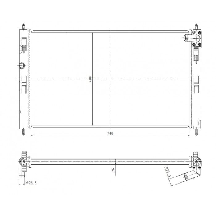 Слика на Ладник NRF 550023 за  Fiat Doblo Cargo 263 1.6 D Multijet - 120 kоњи дизел