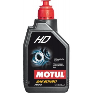 Слика на Масло за рачен менувач MOTUL HD 80W90 1L за  мотор Aprilia Habana 50 CatCon. (PK) - 3 kоњи горична смес