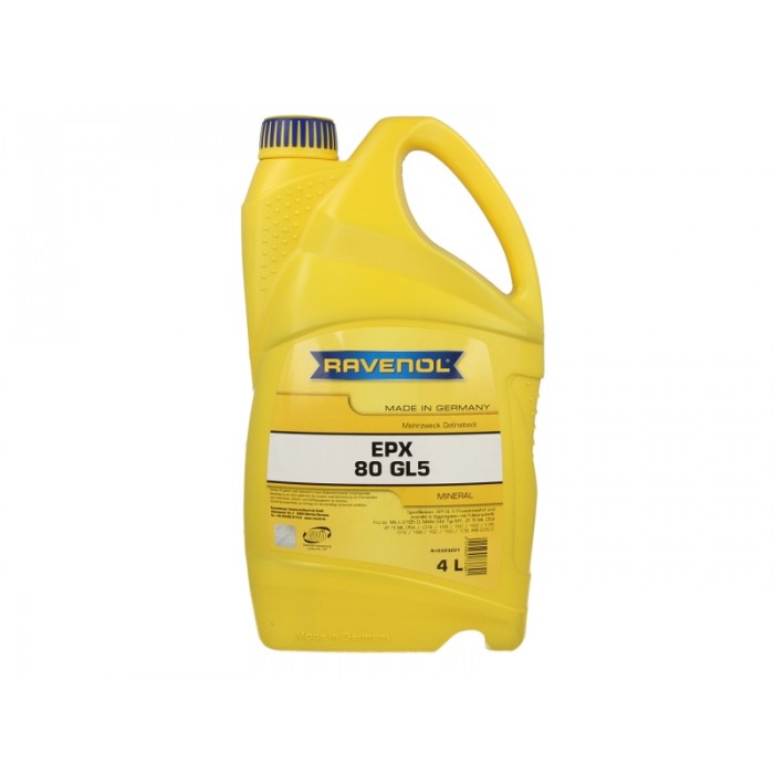 Слика на Масло за рачен менувач RAVENOL RAV EPX SAE 80 GL-5 4L за  мотор Aprilia RS 125 (MP) - 31 kоњи горична смес