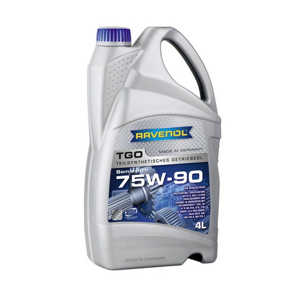 Слика на Масло за рачен менувач RAVENOL RAV TGO GL-5 75W90 4L за  мотор Aprilia Habana 50 CatCon. (PK) - 3 kоњи горична смес