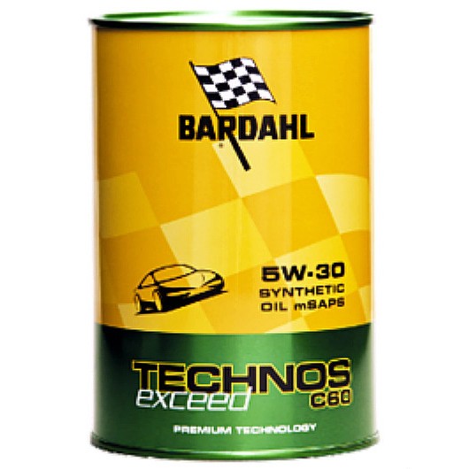 Слика на Моторно масло Bardahl TECHNOS EXCEED C60 5W30 C3 1L BAR-322040 за  Audi A4 (8W2, B9) 2.0 TFSI quattro - 252 kоњи бензин