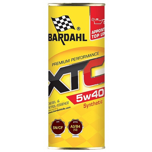 Слика на Моторно масло Bardahl XTC 5W40 0.400L BAR-36160 за  Audi 80 Sedan (81, 85, B2) 2.2 - 102 kоњи бензин