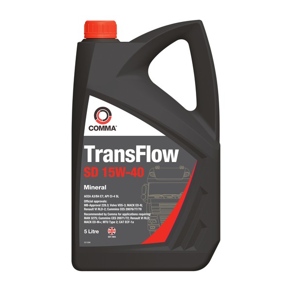 Слика на Моторно масло COMMA TRANSFLOW SD 15W40 5L за  камион MAN TGA 18.410, 18.420 FAK, FAK-L, FALK, FALK-L - 410 kоњи дизел