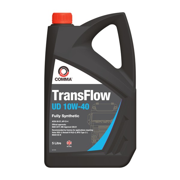 Слика на Моторно масло COMMA TRANSFLOW UD 10W40 5L за  камион MAN F 90 19.322 FS,19.322 FLS,19.322 FLLS - 320 kоњи дизел