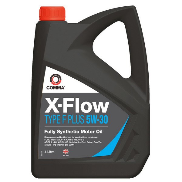 Слика на Моторно масло COMMA X-FLOW F PL.5W30 SYN. 4L за  мотор Aprilia Habana 50 Custom CatCon. (PK) - 3 kоњи горична смес