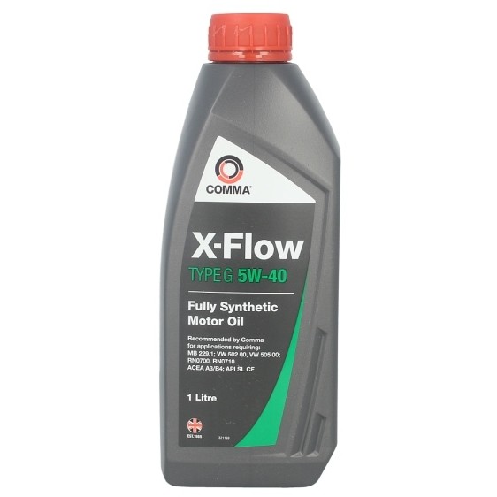 Слика на Моторно масло COMMA X-FLOW G 5W40 SYNT. 1L за  Seat Marbella Box (028A) 0.9 - 40 kоњи бензин