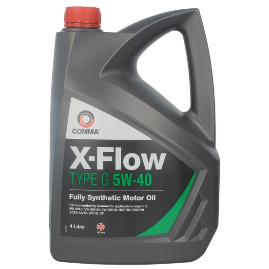 Слика на Моторно масло COMMA X-FLOW G 5W40 SYNT. 4L за  Seat Marbella Box (028A) 0.9 - 40 kоњи бензин