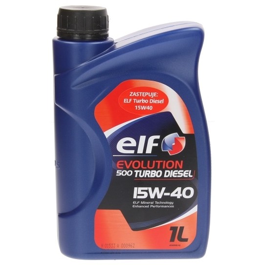 Слика на Моторно масло ELF EVO 500 TD 15W40 1L за  камион MAN F 90 24.362 FNL,24.362 FNLL,24.362 FVL - 360 kоњи дизел