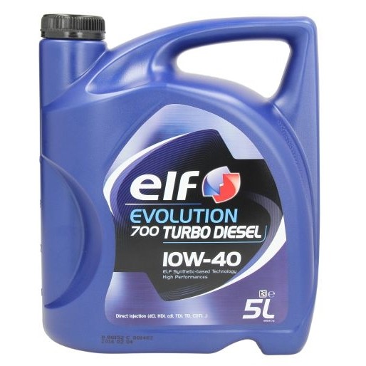Слика на Моторно масло ELF EVO 700 TD 10W40 5L за  камион Iveco Daily 1 Box 35-10 (15034111, 15034204, 15034211, 15034215, 15034217, 150 - 103 kоњи дизел