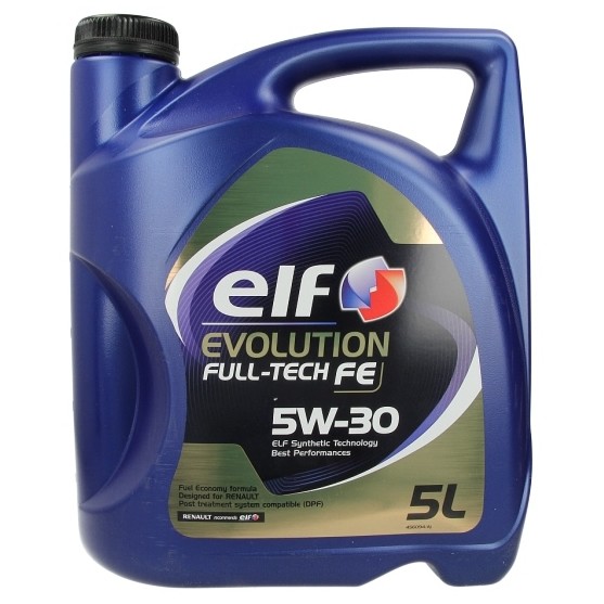 Слика на Моторно масло ELF EVO FULLTECH FE 5W30 5L за  BUICK RENDEZVOUZ 3.4 - 188 kоњи бензин