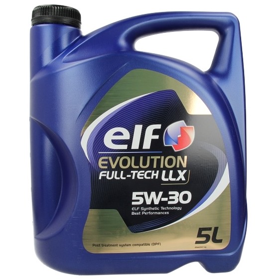 Слика на Моторно масло ELF EVO FULLTECH LLX 5W30 5L за  мотор Aprilia SL 750 Shiver - 95 kоњи бензин