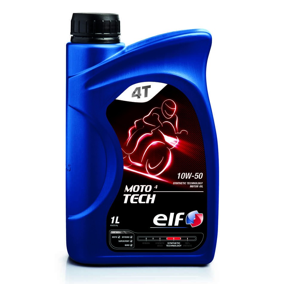 Слика на Моторно масло ELF MOTO 4 TECH 10W50 1L за  Ford Escort 5 Break (gal,avl) 1.8 D - 60 kоњи дизел