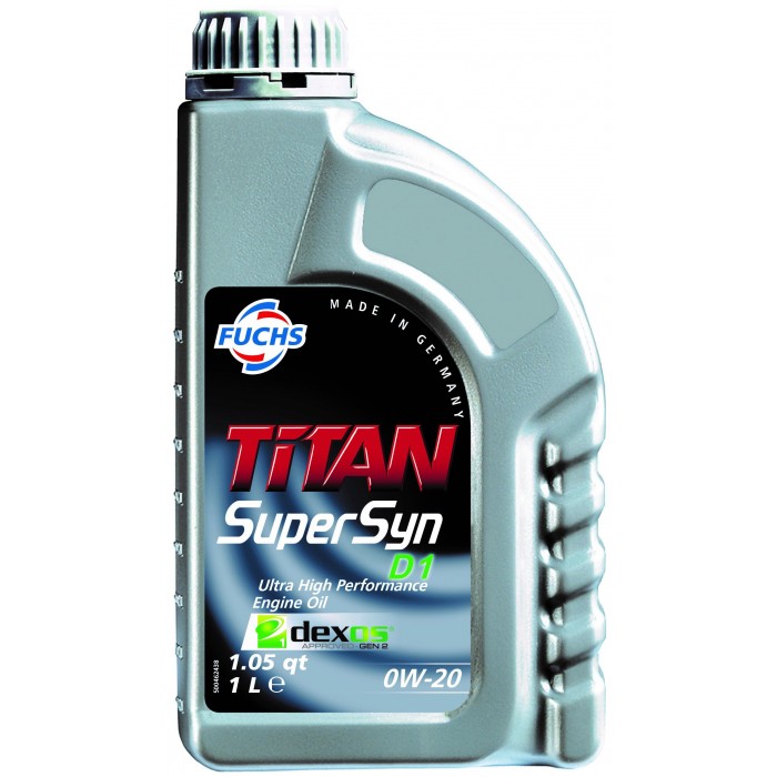 Слика на Моторно масло Fuchs TITAN SUPERSYN D1 0W-20 1L