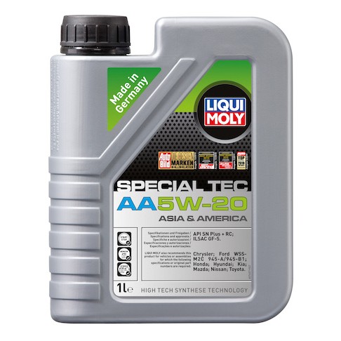 Слика на Моторно масло LIQUI MOLY 5W20 Special TEC AA 1L за  Audi 200 Sedan (44, 44q) 2.2 Turbo quattro - 200 kоњи бензин