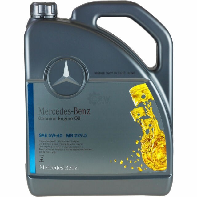 Слика на Моторно масло Mercedes 5w40 5L 000989910213 за  мотор Aprilia Scarabeo Scarabeo 200 (SD) - 18 kоњи бензин