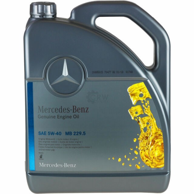 Слика на Моторно масло Mercedes 5w40 5L 000989910213 за  камион MAN F 2000 26.323 FNLC,26.323 FNLLC,26.323 FVLC - 320 kоњи дизел