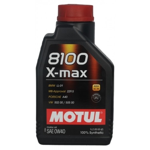 Слика на Моторно масло MOTUL 8100 X-MAX 0W40 1L за  Audi A5 Sportback (8TA) 2.0 TDI quattro - 170 kоњи дизел