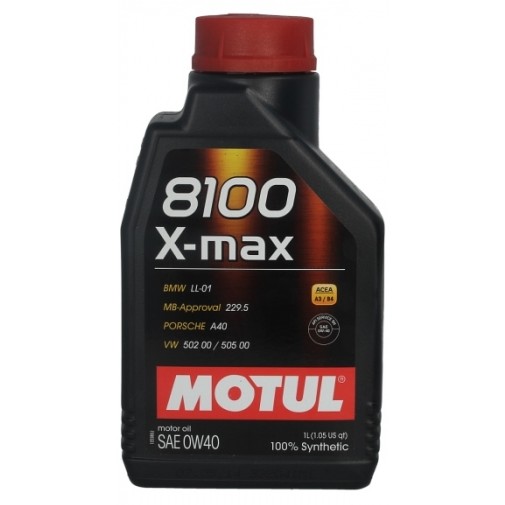 Слика на Моторно масло MOTUL 8100 X-MAX 0W40 1L за  камион Iveco Daily 1 Box 49-12 V (15154204, 15154211, 15154215, 15154217, 15154404, 1 - 122 kоњи дизел