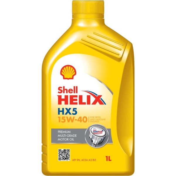 Слика на Моторно масло SHELL HELIX HX5 15W40 1L за  мотор Aprilia RS4 RS4 50 - 3 kоњи горична смес