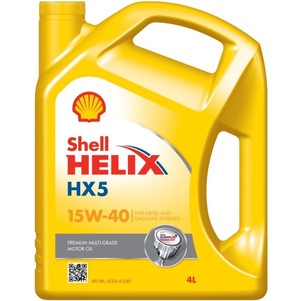 Слика на Моторно масло SHELL HELIX HX5 15W40 4L за  мотор Aprilia RS 125 Tuono (SF) - 29 kоњи горична смес