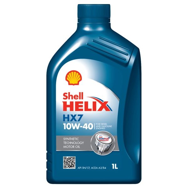 Слика на Моторно масло SHELL HELIX HX7 10W40 1L за  камион MAN M 90 18.272 F,18.272 FL,18.272 FLL - 269 kоњи дизел