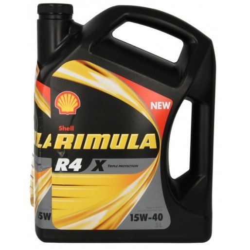 Слика на Моторно масло SHELL RIMULA R4 X 15W40 5L за  камион MAN TGA 33.390, 33.400 FDAK, FDARK, FDHK - 390 kоњи дизел