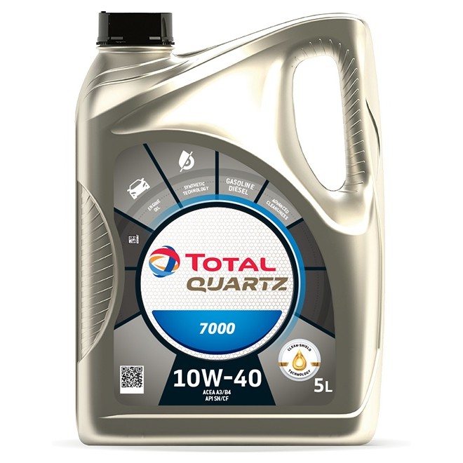 Слика на Моторно масло TOTAL QUARTZ 7000 10W40 5L за  Ford Escort 4 Estate (AWF,AVF) 1.6 D - 54 kоњи дизел