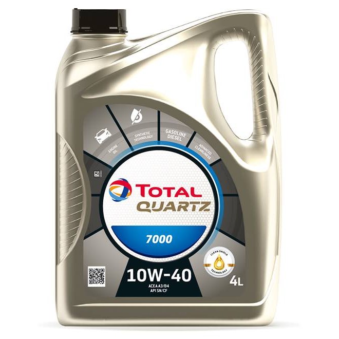 Слика на Моторно масло TOTAL QUARTZ 7000 ENERGY 10W40 4L за  Audi 100 Sedan (44, 44Q, C3) 2.2 - 107 kоњи бензин