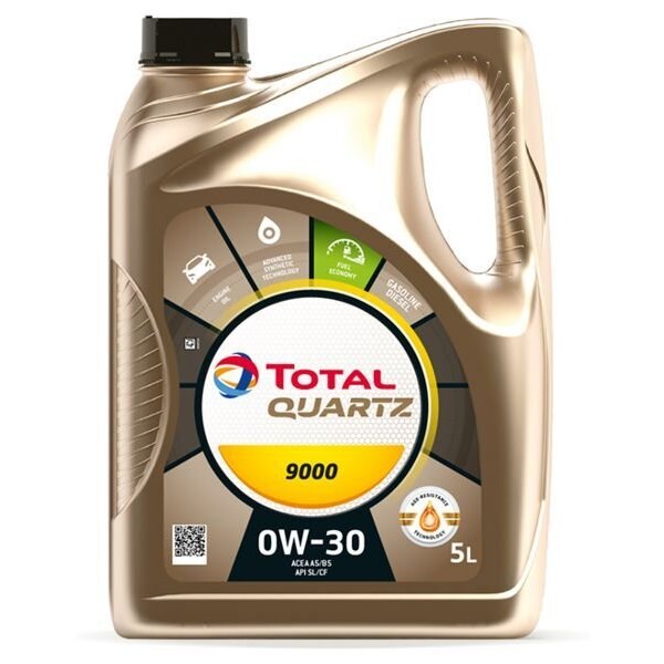 Слика на Моторно масло TOTAL QUARTZ 9000 0W30 A5/B5 5L за  BMW 3 Coupe E46 323 Ci - 170 kоњи бензин