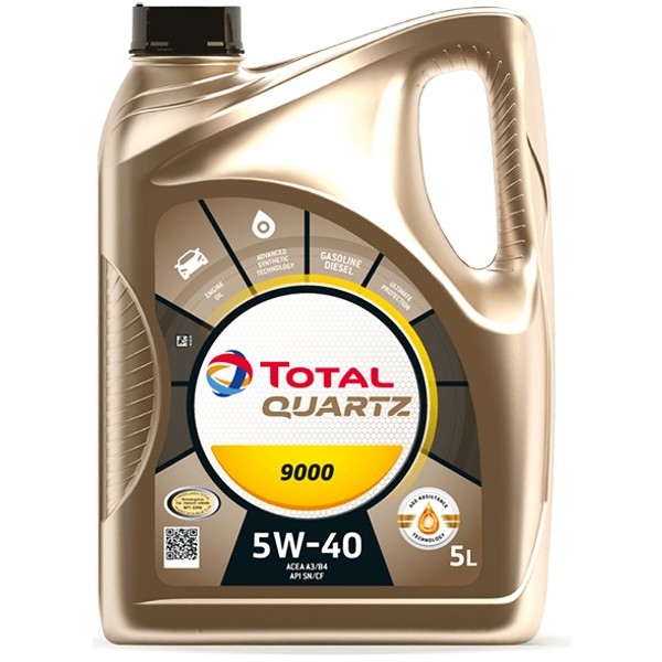 Слика на Моторно масло TOTAL QUARTZ 9000 5W40 5L за  мотор Aprilia Habana HABANA 125 - 0 kоњи 