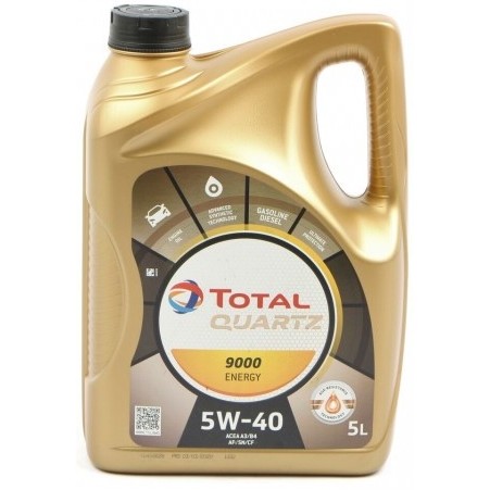 Слика на Моторно масло TOTAL QUARTZ 9000 EN. 5W40 5L за  Ford Escort MK 5 Estate (gal,avl) 1.6 - 105 kоњи бензин