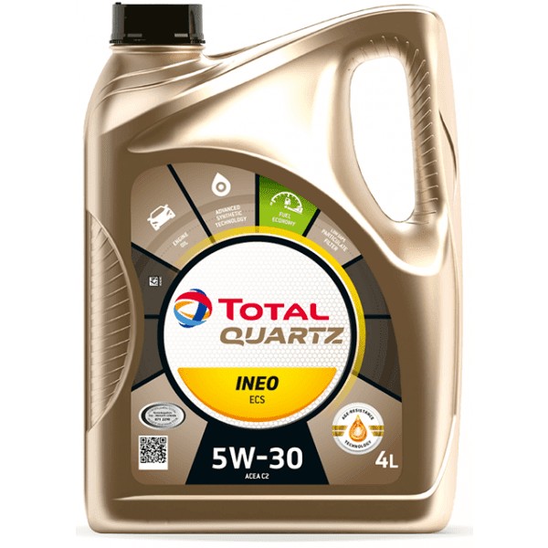 Слика на Моторно масло TOTAL QUARTZ INEO ECS 5W30 4L за  мотор Aprilia RS4 RS4 50 - 3 kоњи горична смес