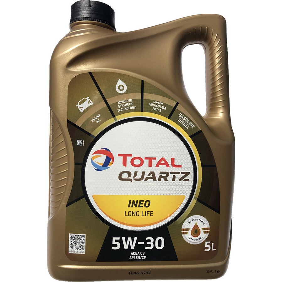 Слика на Моторно масло TOTAL QUARTZ INEO LL 5W30 5L за  мотор Aprilia RS 125 (RD) - 15 kоњи горична смес