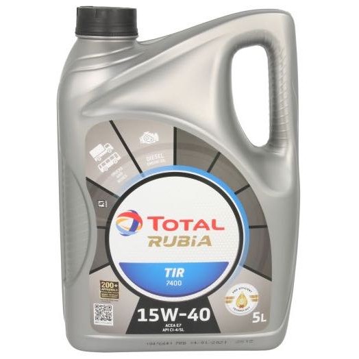 Слика на Моторно масло TOTAL RUBIA 7400 15W40 5L за  камион MAN TGA 26.310 FPLS, FVLS, FNLS, FNLLS, FPLRS, FNLRS, FVLRS - 310 kоњи дизел