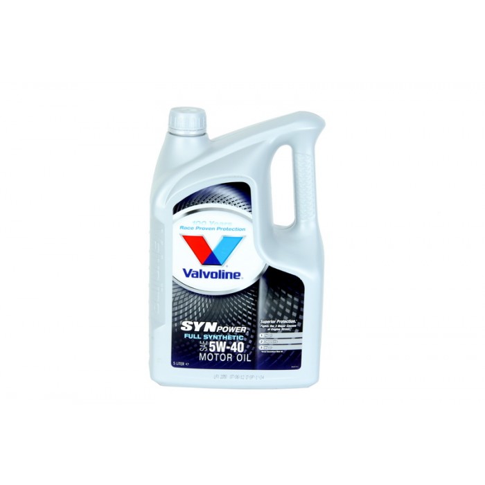 Слика на Моторно масло VALVOLINE SYNPOWER 5W40 5L за  BUICK RENDEZVOUZ 3.4 - 188 kоњи бензин